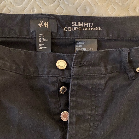 H&M Black Jeans Slim Straight - Picture 3 of 3